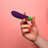 Charger l&#39;image dans la galerie, Aubergine vibrator dildo grappig seksspeeltje