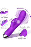 Charger l&#39;image dans la galerie, G Point Dildo Female Rabbit Vibrator Double Vibration Stimulator Silicone Clitoris Vagina Massager