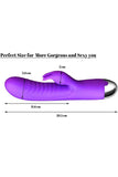 Charger l&#39;image dans la galerie, G Point Dildo Female Rabbit Vibrator Double Vibration Stimulator Silicone Clitoris Vagina Massager