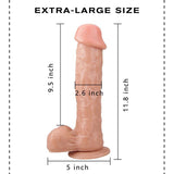 Afbeelding in Gallery-weergave laden, 12 Inch Super Big Realistic Dildo With Strong Suction Cup